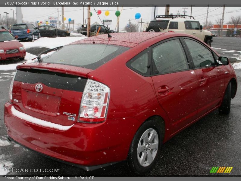 Barcelona Red Metallic / Bisque Beige 2007 Toyota Prius Hybrid