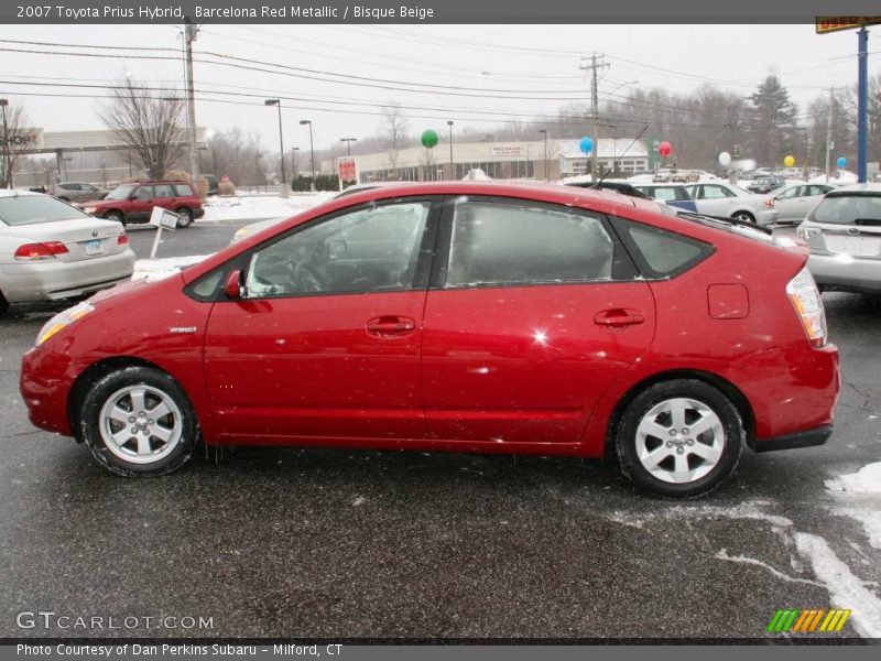 Barcelona Red Metallic / Bisque Beige 2007 Toyota Prius Hybrid