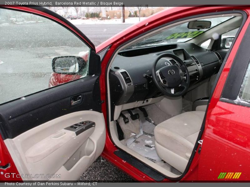 Barcelona Red Metallic / Bisque Beige 2007 Toyota Prius Hybrid