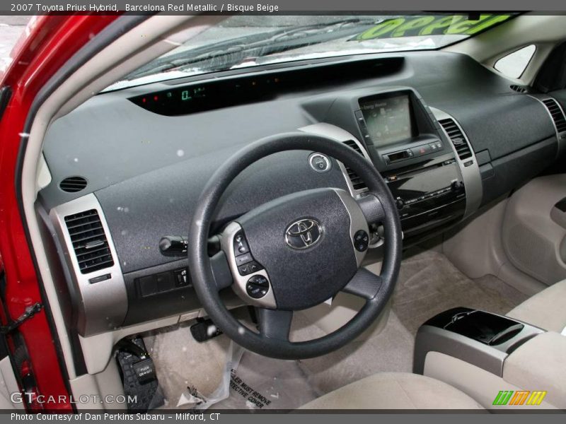Barcelona Red Metallic / Bisque Beige 2007 Toyota Prius Hybrid