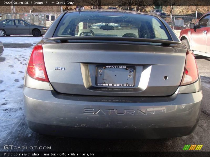Storm Gray / Gray 2006 Saturn ION 3 Sedan