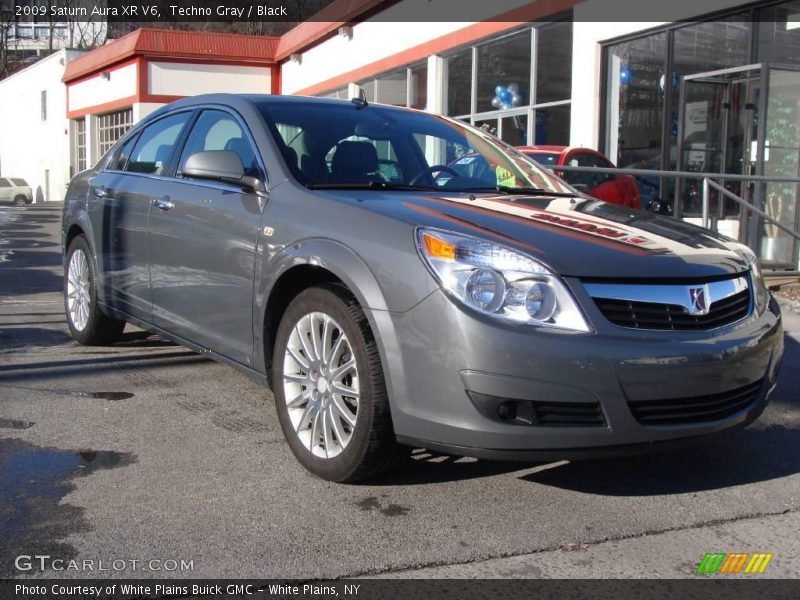 Techno Gray / Black 2009 Saturn Aura XR V6