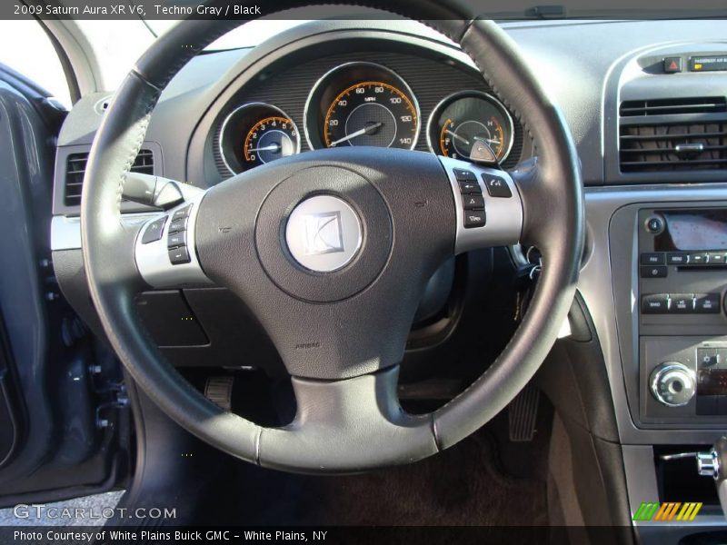 Techno Gray / Black 2009 Saturn Aura XR V6