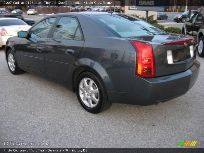 Thunder Gray Chromaflair / Light Gray/Ebony 2007 Cadillac CTS Sedan