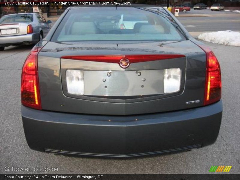 Thunder Gray Chromaflair / Light Gray/Ebony 2007 Cadillac CTS Sedan