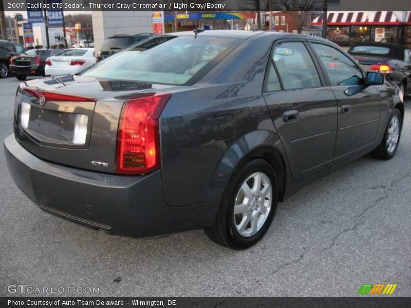 Thunder Gray Chromaflair / Light Gray/Ebony 2007 Cadillac CTS Sedan