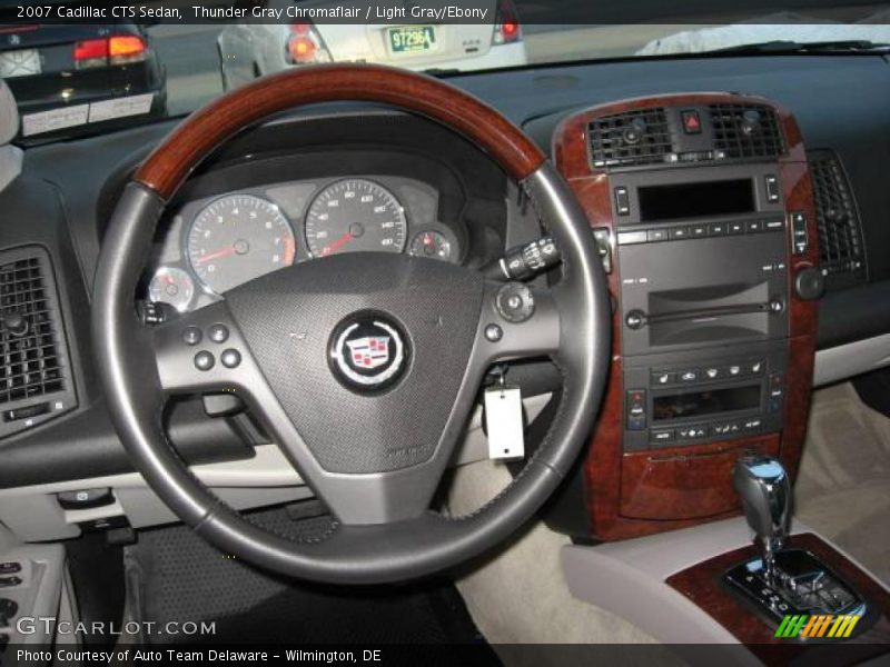Thunder Gray Chromaflair / Light Gray/Ebony 2007 Cadillac CTS Sedan