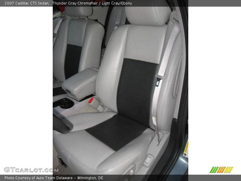 Thunder Gray Chromaflair / Light Gray/Ebony 2007 Cadillac CTS Sedan
