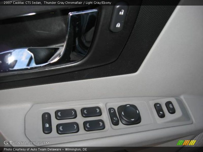 Thunder Gray Chromaflair / Light Gray/Ebony 2007 Cadillac CTS Sedan