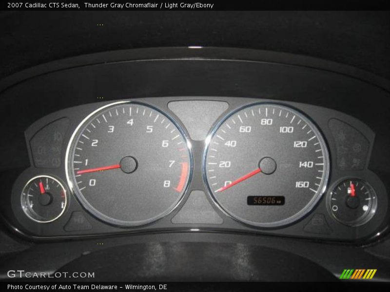 Thunder Gray Chromaflair / Light Gray/Ebony 2007 Cadillac CTS Sedan