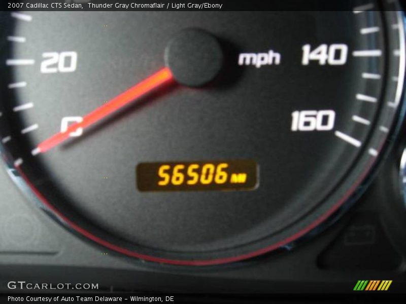 Thunder Gray Chromaflair / Light Gray/Ebony 2007 Cadillac CTS Sedan