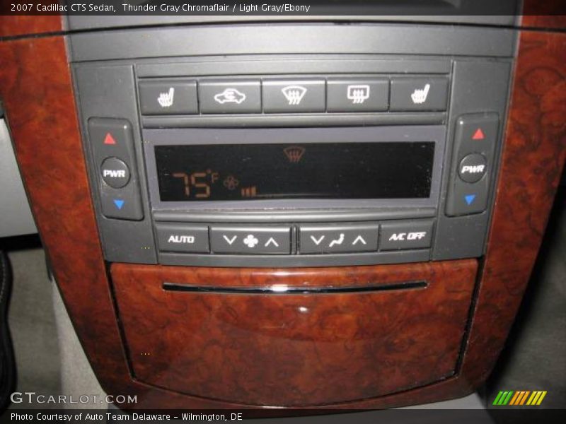 Thunder Gray Chromaflair / Light Gray/Ebony 2007 Cadillac CTS Sedan