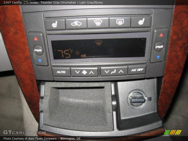 Thunder Gray Chromaflair / Light Gray/Ebony 2007 Cadillac CTS Sedan