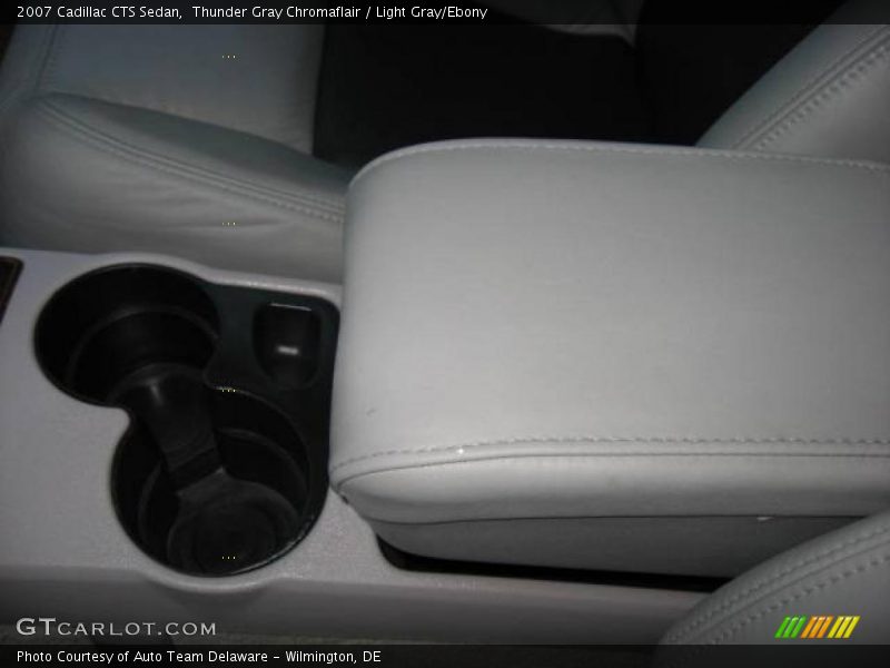 Thunder Gray Chromaflair / Light Gray/Ebony 2007 Cadillac CTS Sedan