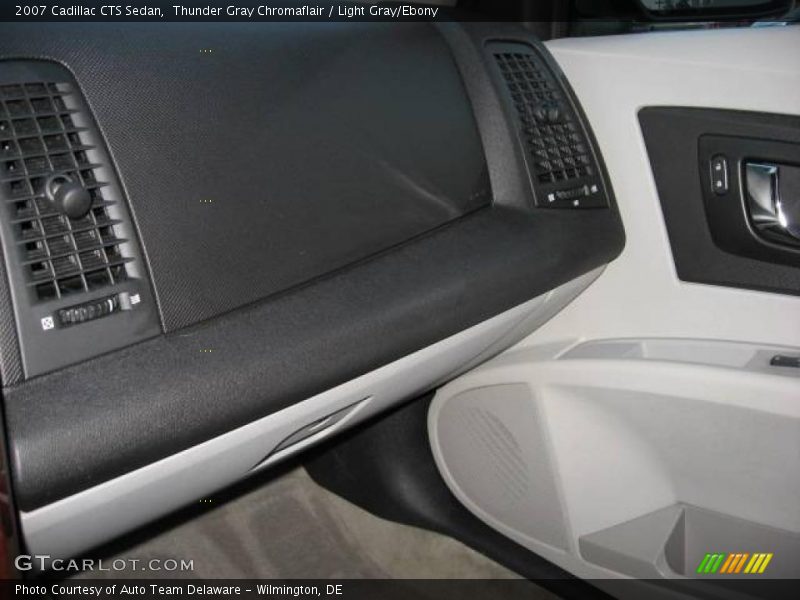 Thunder Gray Chromaflair / Light Gray/Ebony 2007 Cadillac CTS Sedan