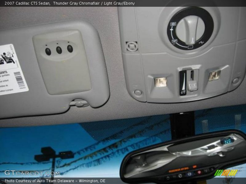 Thunder Gray Chromaflair / Light Gray/Ebony 2007 Cadillac CTS Sedan