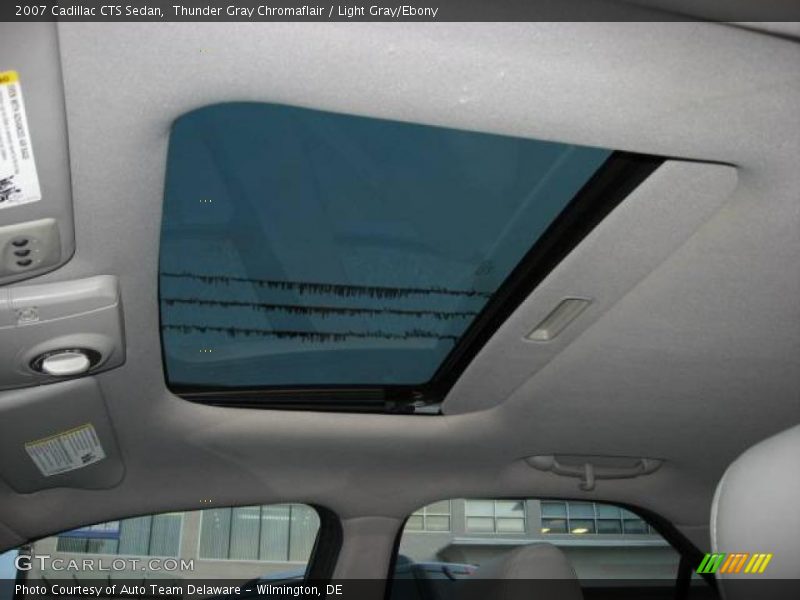 Thunder Gray Chromaflair / Light Gray/Ebony 2007 Cadillac CTS Sedan