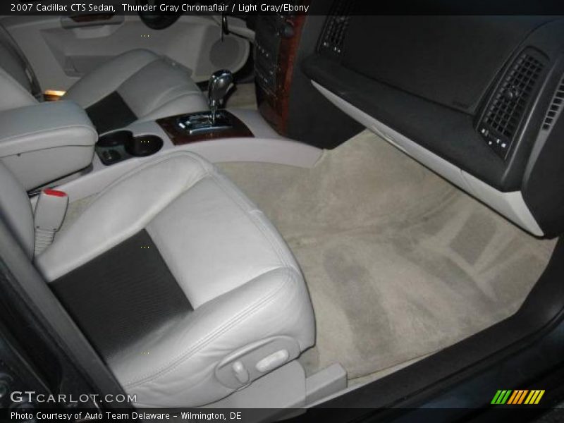 Thunder Gray Chromaflair / Light Gray/Ebony 2007 Cadillac CTS Sedan