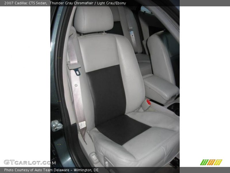 Thunder Gray Chromaflair / Light Gray/Ebony 2007 Cadillac CTS Sedan