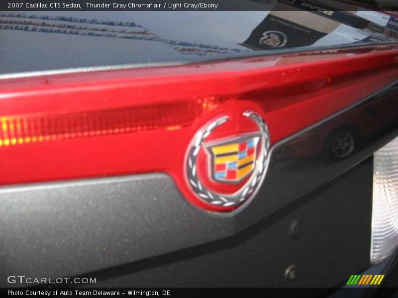Thunder Gray Chromaflair / Light Gray/Ebony 2007 Cadillac CTS Sedan
