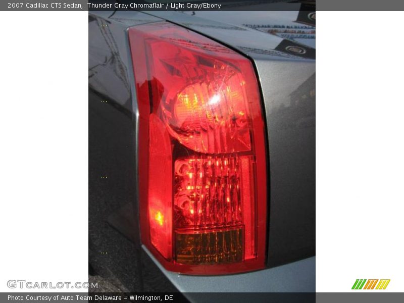 Thunder Gray Chromaflair / Light Gray/Ebony 2007 Cadillac CTS Sedan