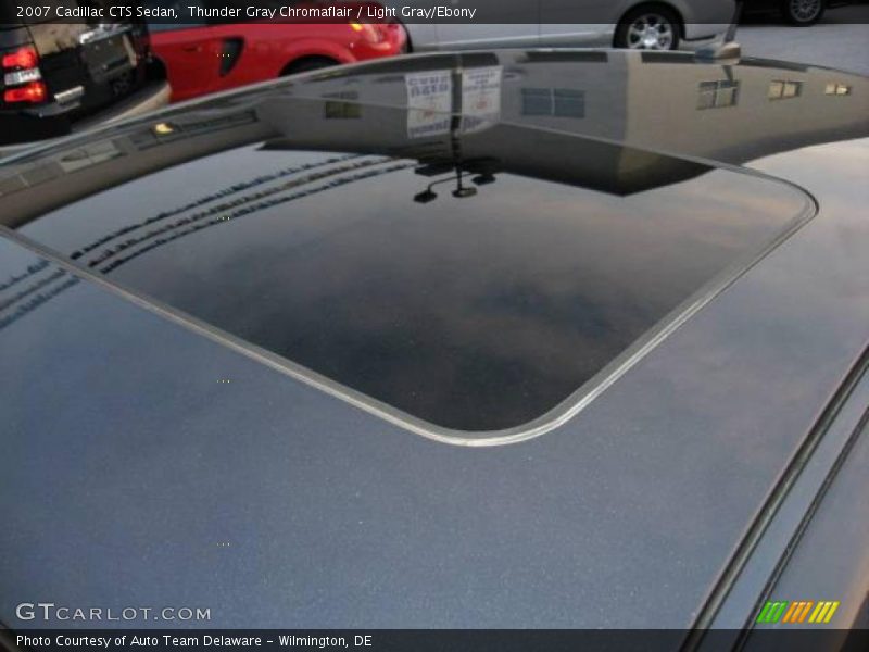 Thunder Gray Chromaflair / Light Gray/Ebony 2007 Cadillac CTS Sedan
