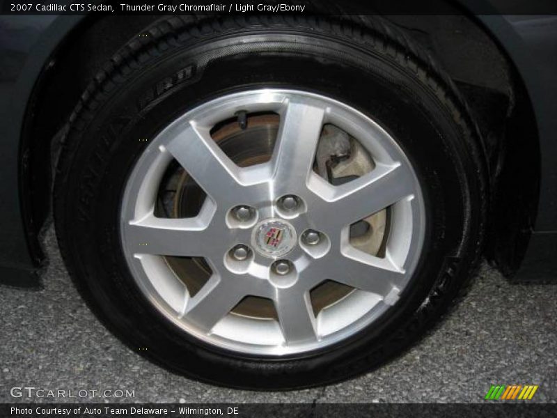 Thunder Gray Chromaflair / Light Gray/Ebony 2007 Cadillac CTS Sedan