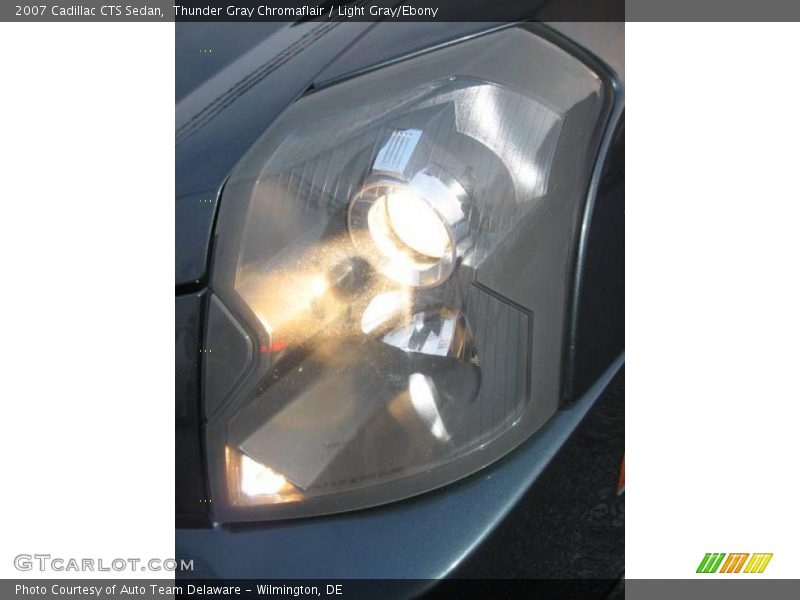 Thunder Gray Chromaflair / Light Gray/Ebony 2007 Cadillac CTS Sedan