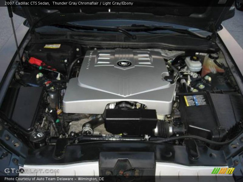 Thunder Gray Chromaflair / Light Gray/Ebony 2007 Cadillac CTS Sedan