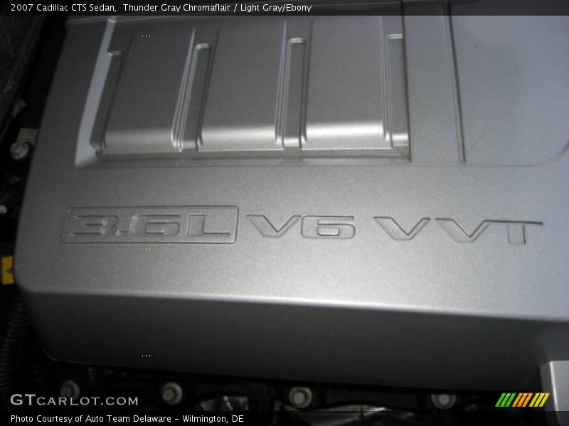 Thunder Gray Chromaflair / Light Gray/Ebony 2007 Cadillac CTS Sedan
