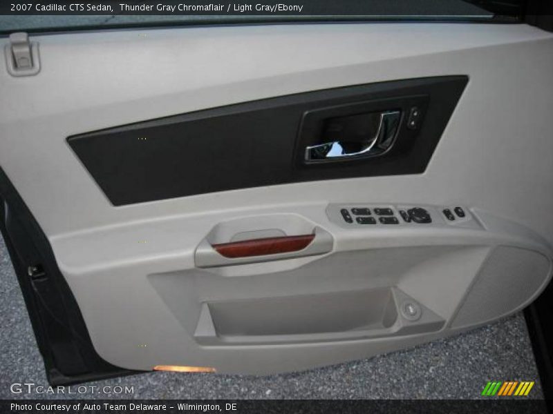 Thunder Gray Chromaflair / Light Gray/Ebony 2007 Cadillac CTS Sedan