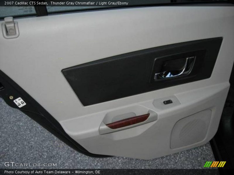 Thunder Gray Chromaflair / Light Gray/Ebony 2007 Cadillac CTS Sedan