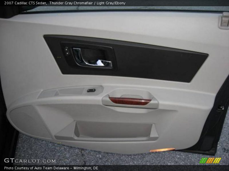 Thunder Gray Chromaflair / Light Gray/Ebony 2007 Cadillac CTS Sedan