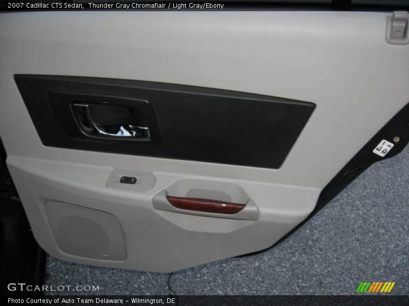 Thunder Gray Chromaflair / Light Gray/Ebony 2007 Cadillac CTS Sedan