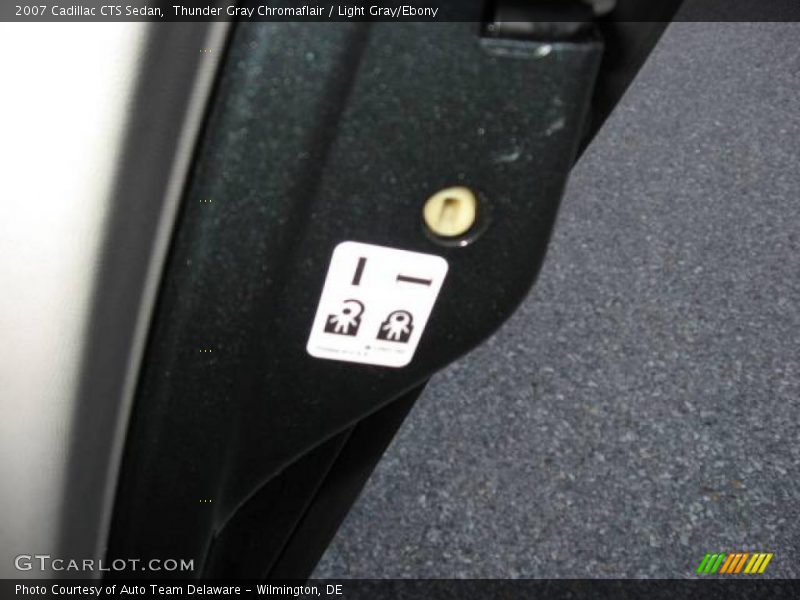 Thunder Gray Chromaflair / Light Gray/Ebony 2007 Cadillac CTS Sedan