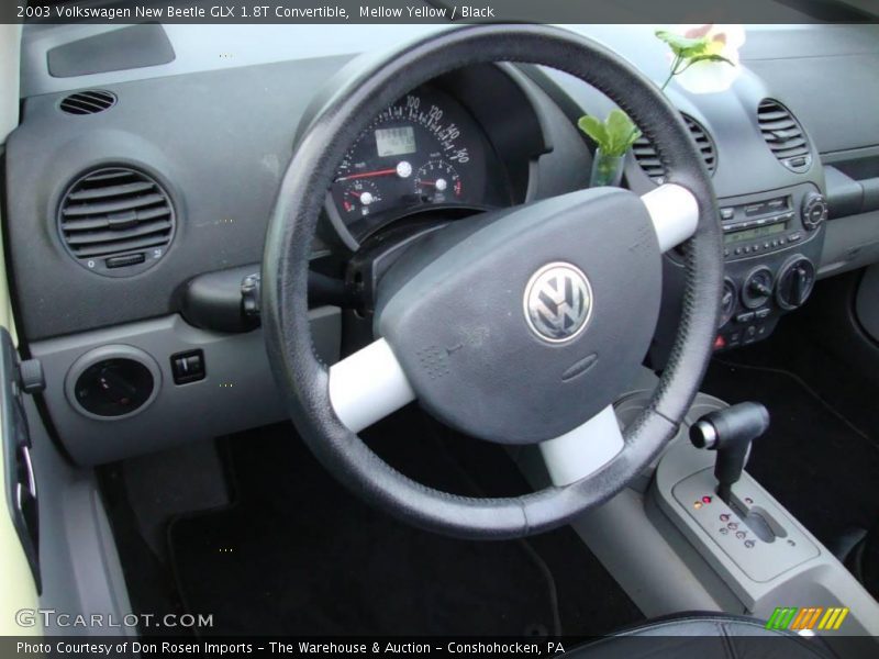Mellow Yellow / Black 2003 Volkswagen New Beetle GLX 1.8T Convertible