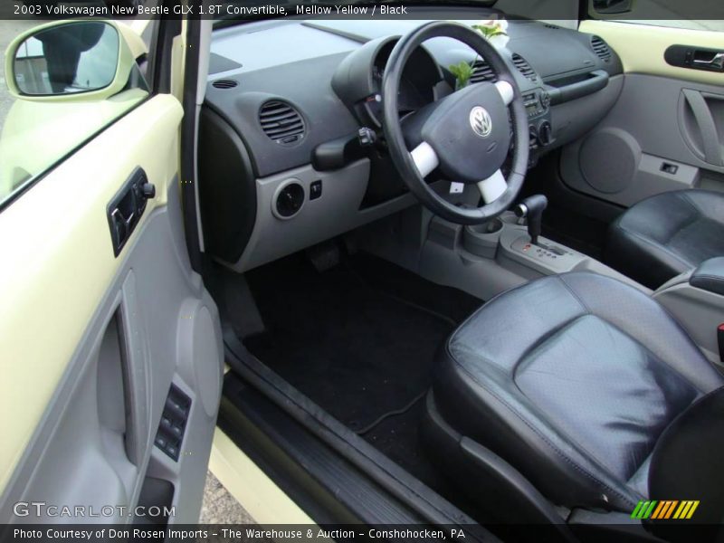 Mellow Yellow / Black 2003 Volkswagen New Beetle GLX 1.8T Convertible