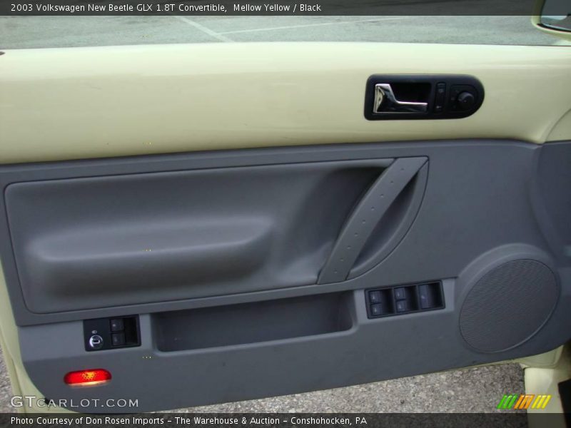 Mellow Yellow / Black 2003 Volkswagen New Beetle GLX 1.8T Convertible