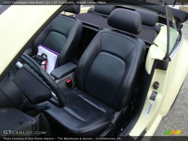Mellow Yellow / Black 2003 Volkswagen New Beetle GLX 1.8T Convertible