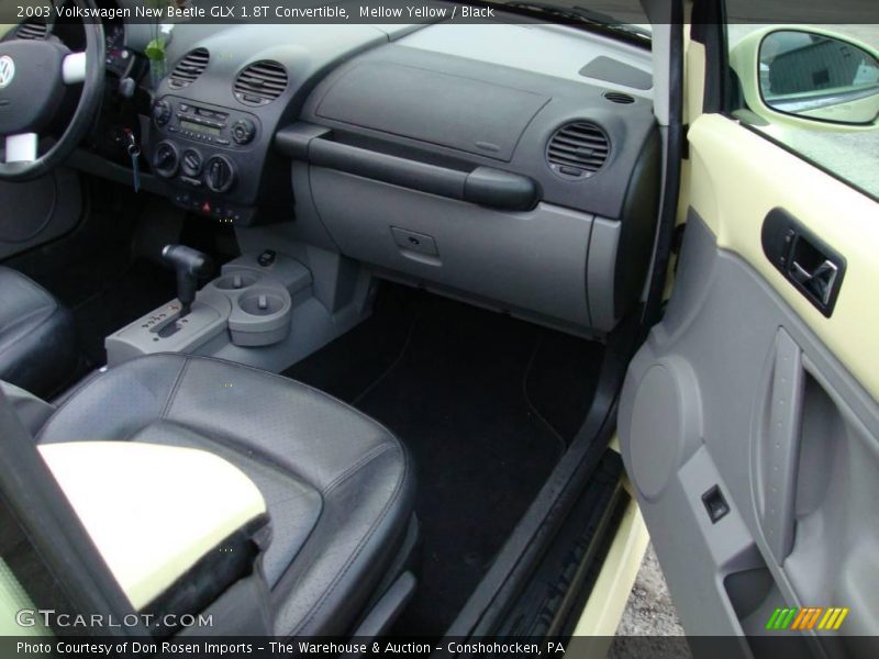 Mellow Yellow / Black 2003 Volkswagen New Beetle GLX 1.8T Convertible
