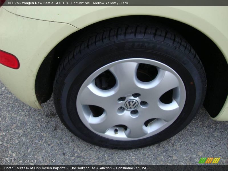 Mellow Yellow / Black 2003 Volkswagen New Beetle GLX 1.8T Convertible