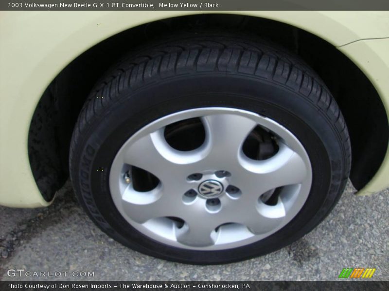 Mellow Yellow / Black 2003 Volkswagen New Beetle GLX 1.8T Convertible