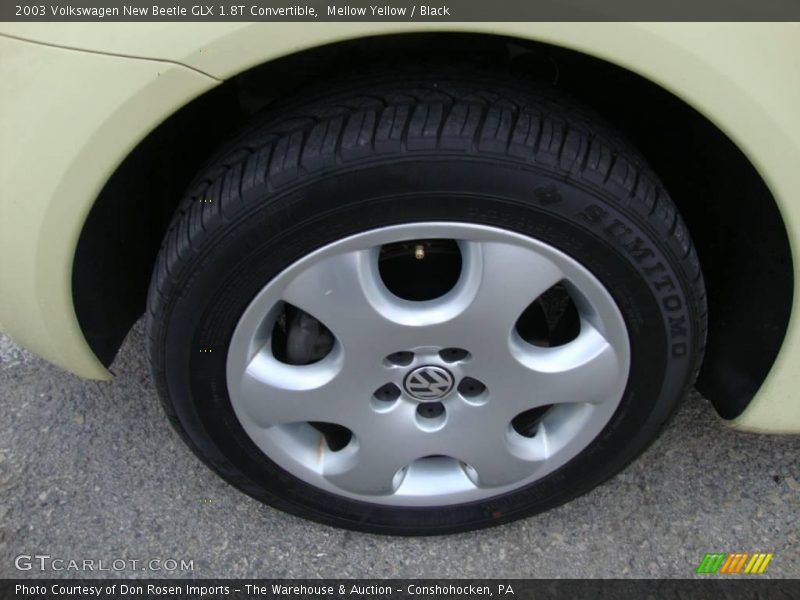 Mellow Yellow / Black 2003 Volkswagen New Beetle GLX 1.8T Convertible