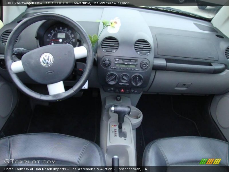 Mellow Yellow / Black 2003 Volkswagen New Beetle GLX 1.8T Convertible
