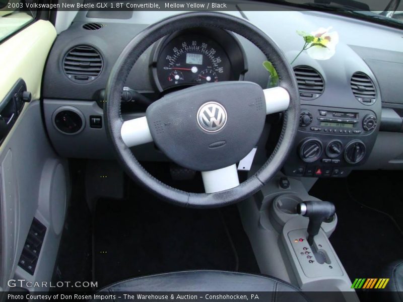 Mellow Yellow / Black 2003 Volkswagen New Beetle GLX 1.8T Convertible