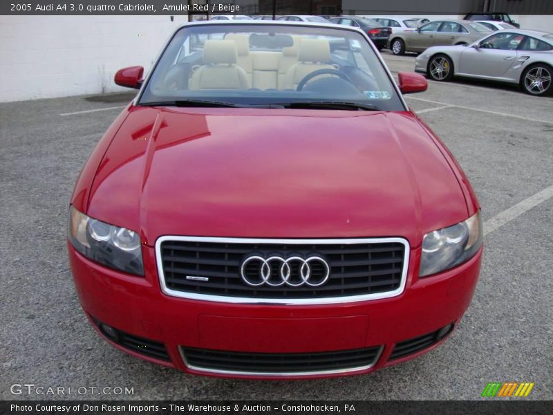 Amulet Red / Beige 2005 Audi A4 3.0 quattro Cabriolet