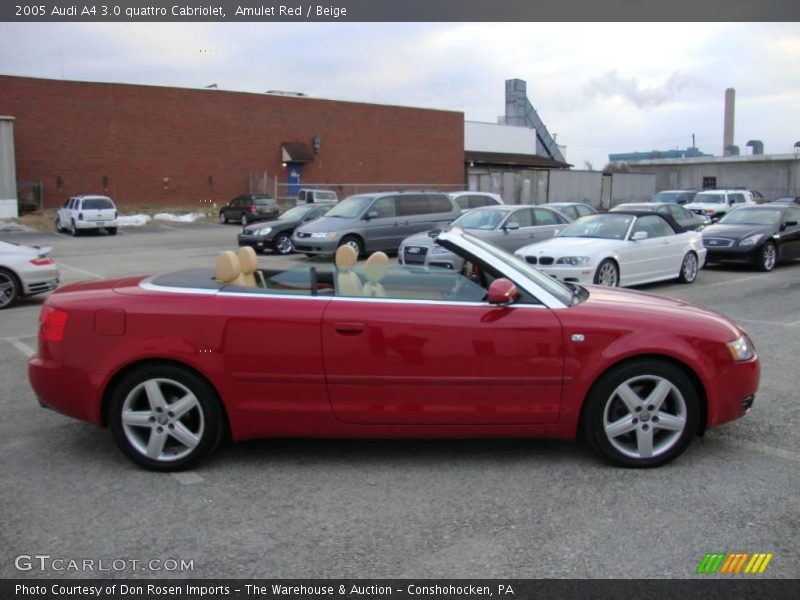 Amulet Red / Beige 2005 Audi A4 3.0 quattro Cabriolet