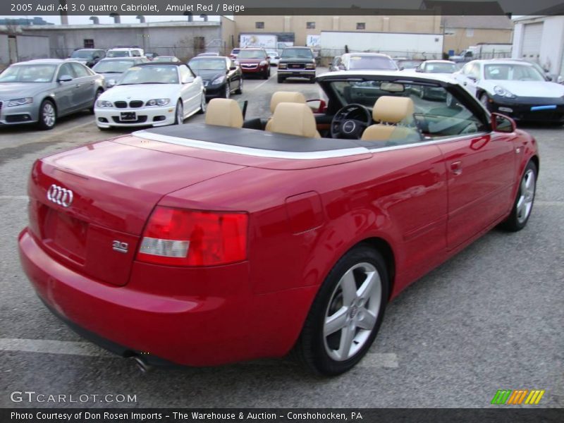 Amulet Red / Beige 2005 Audi A4 3.0 quattro Cabriolet