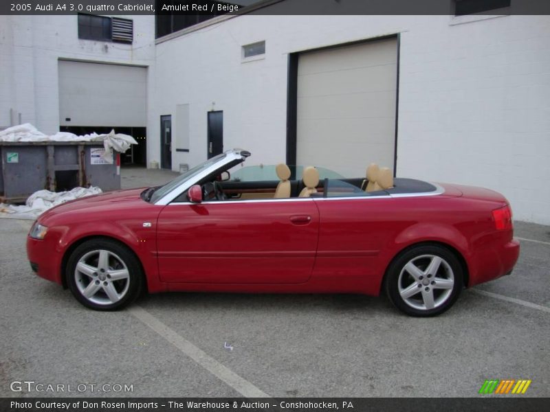 Amulet Red / Beige 2005 Audi A4 3.0 quattro Cabriolet