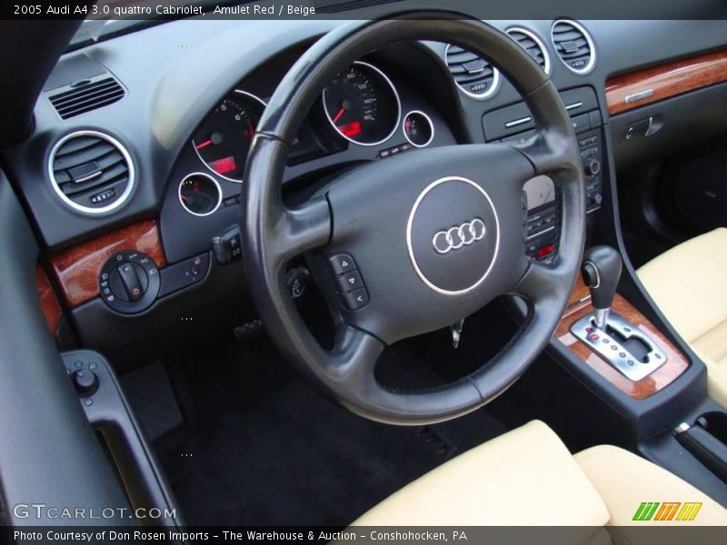 Amulet Red / Beige 2005 Audi A4 3.0 quattro Cabriolet